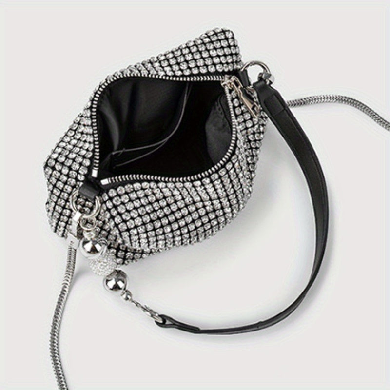 Rhinestone Small Party Bag Chain Evening  Shoulder Purse - SJB-DIAMOND ELITES