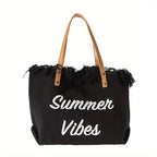 Beach Bag Vacation Purse Bohemia canvas woven tote bag simple ethnic purse - SJB-DIAMOND ELITES