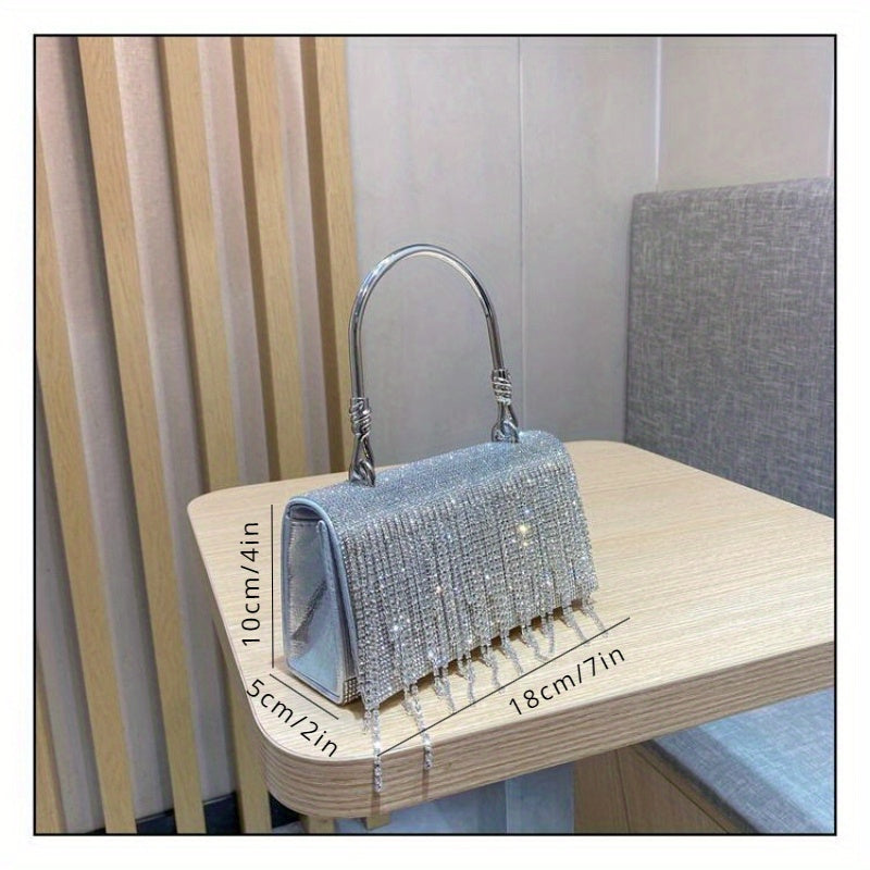 Bling Diamonds Rhinestone Tote Women Bags Purse Prom Evening Cltuch Crossbody Lady Handbags - SJB-DIAMOND ELITES
