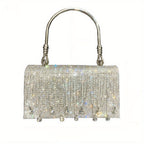 Rhinestone Designer Chain Bag Chic Star Diamond Party Evening Bag Clutch Bag for Women Luxury Hollow Female Purses - SJB-DIAMOND ELITES