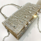 Rhinestone Designer Chain Bag Chic Star Diamond Party Evening Bag Clutch Bag for Women Luxury Hollow Female Purses - SJB-DIAMOND ELITES