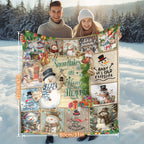 [Hot Selling] Cozy Snowman Christmas Blanket - Soft, Durable Polyester with 3D Printed Design - Perfect for Bed, Sofa, Camping & Travel - Available in Multiple Sizes Lootquake LLC