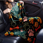 Personalized Dog Paw Pattern Blanket with Custom Name - Polyester Fiber, Chunky Knit Weave, Machine Washable, All-Season Travel & Nap Blanket - Ideal Anniversary Gift Lootquake LLC