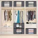3/6PCS Durable & Stylish Foldable Storage Boxes - Large Capacity Blanket Organizers for Effortless Home Organization, Perfect in Bedrooms, Closets, Dorms, Spas & Wardrobes Lootquake LLC