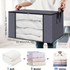 3/6PCS Durable & Stylish Foldable Storage Boxes - Large Capacity Blanket Organizers for Effortless Home Organization, Perfect in Bedrooms, Closets, Dorms, Spas & Wardrobes Lootquake LLC