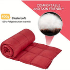 Kingcamp Red Foldable Blanket, down Alternative Fluffy Cold Weather Lightweight Warm Compact Waterproof Wearable Blanket, Suitable for Travel, Outdoor, Hiking, Backpacking, Stadium, Plane, Camping.. Lootquake LLC