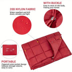 Kingcamp Red Foldable Blanket, down Alternative Fluffy Cold Weather Lightweight Warm Compact Waterproof Wearable Blanket, Suitable for Travel, Outdoor, Hiking, Backpacking, Stadium, Plane, Camping.. Lootquake LLC