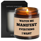 Unique Lavender Scented Candle Ornament Gift Box - Relaxing Relief Decor for Women, Men, Girls, Boys, Friends, Classmates - Inspirational Manifestation, Christmas, Birthday, Thanksgiving, Graduation Idea 2024 - Small, Cute, S