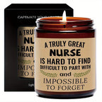 Unique Nurse Appreciation Gift for Women - Scented Candle for Her Practitioner, Nursing Professionals, Student, Friend on New Nurses Week, Party, Birthday, Christmas, Thanksgiving Day, Graduation, Retirement - Bulk Present wi Lootquake LLC