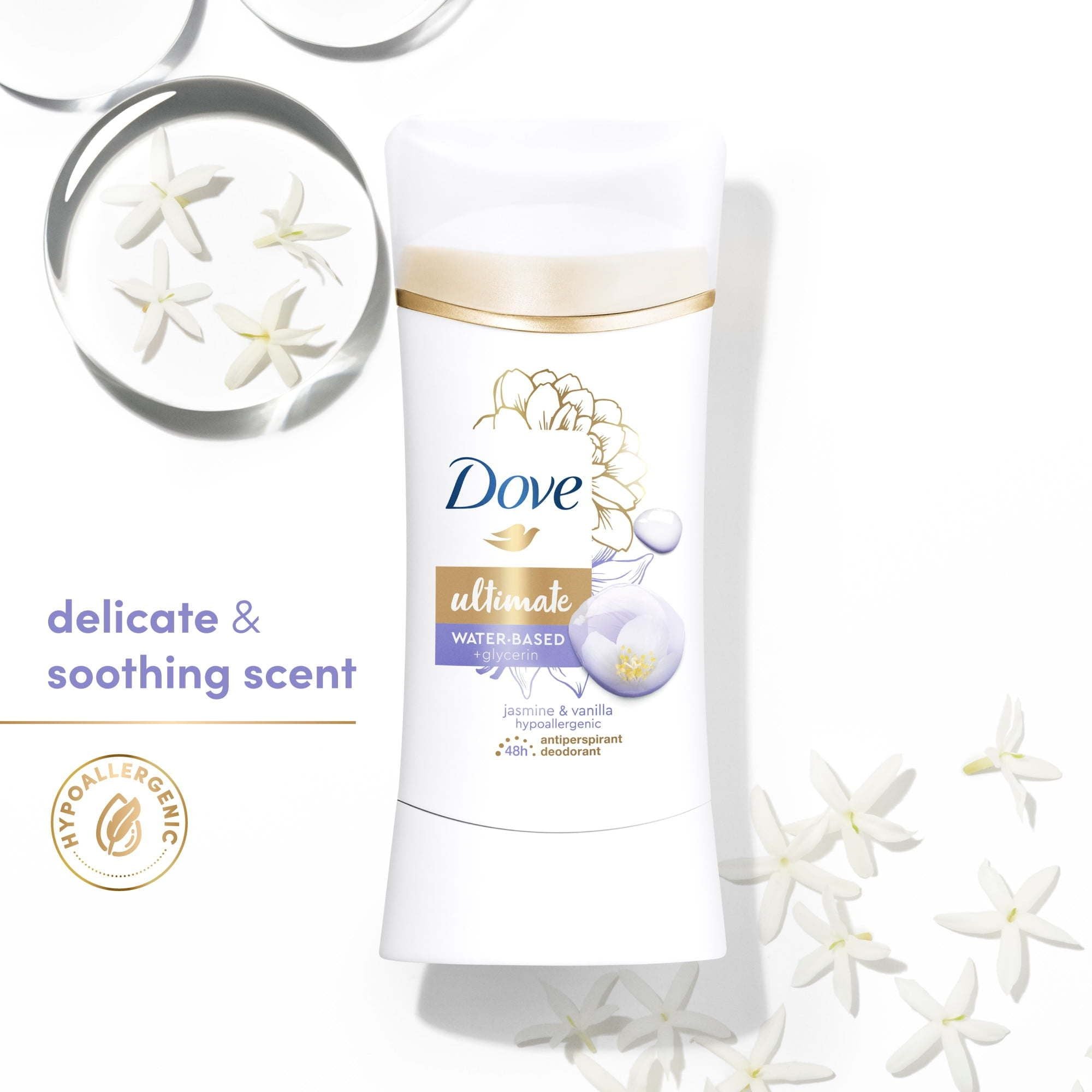 Dove Ultimate Antiperspirant Deodorant Stick Jasmine & Vanilla 2.6 oz EasyOptionXY LLC
