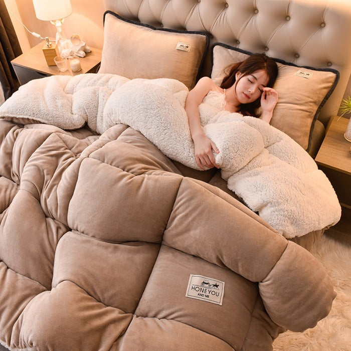Milk Double-sided Velvet Lamb Winter Quilt Pi-Mart