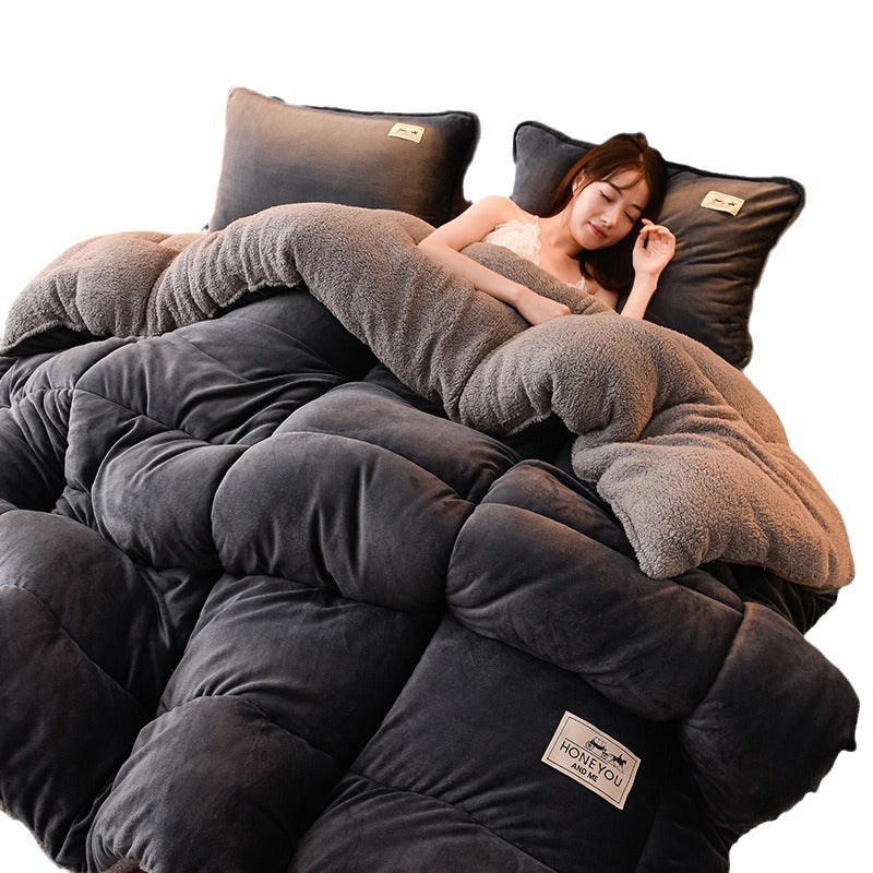 Milk Double-sided Velvet Lamb Winter Quilt Pi-Mart