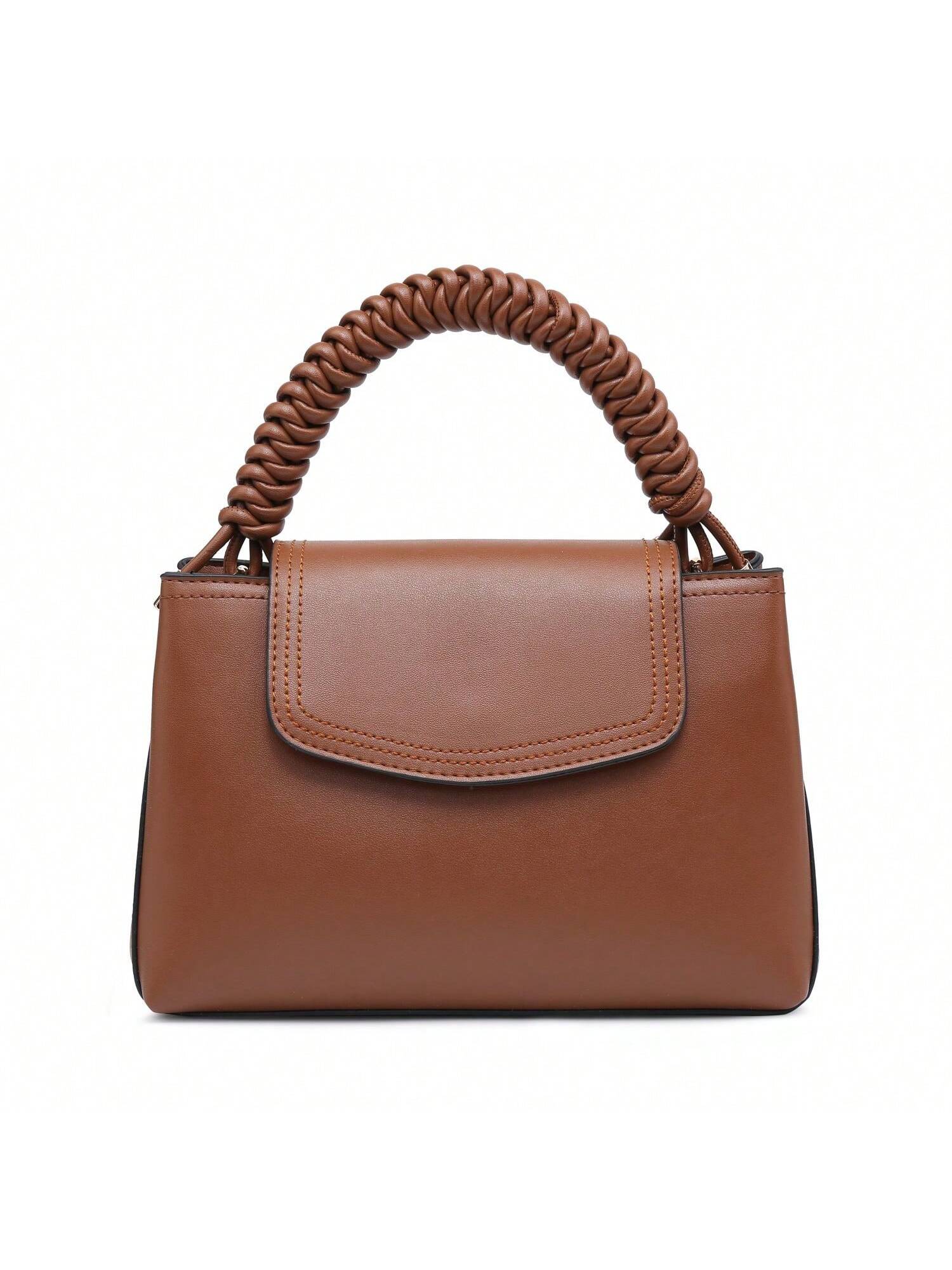 Small Crossbody Bag Compact Square Purse With Braided Handle Unique Design - SJB-DIAMOND ELITES