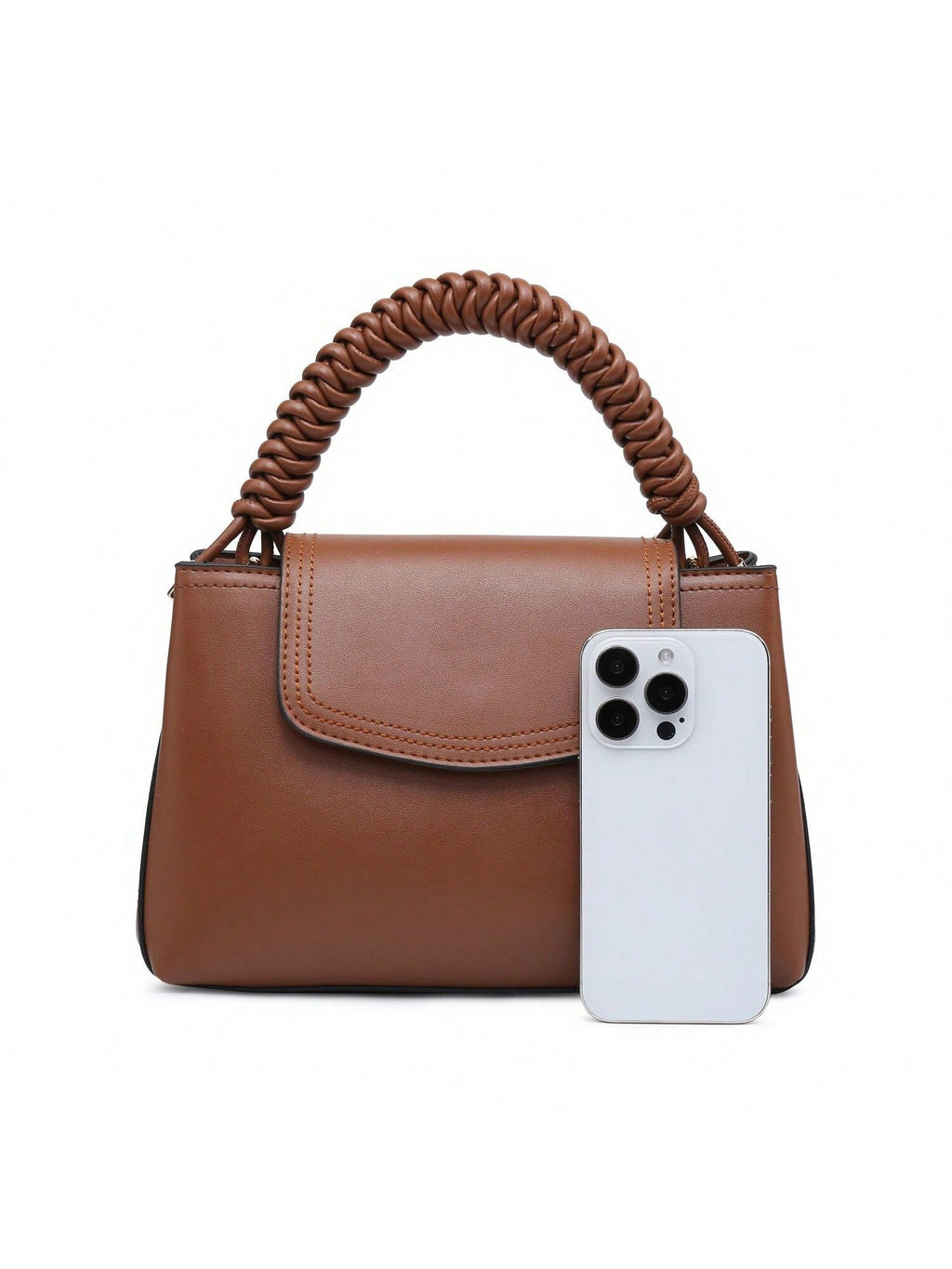 Small Crossbody Bag Compact Square Purse With Braided Handle Unique Design - SJB-DIAMOND ELITES