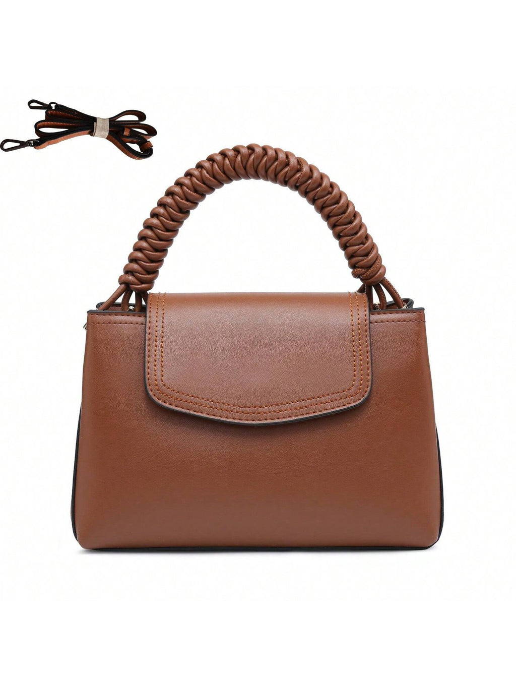 Small Crossbody Bag Compact Square Purse With Braided Handle Unique Design - SJB-DIAMOND ELITES