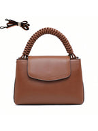 Small Crossbody Bag Compact Square Purse With Braided Handle Unique Design - SJB-DIAMOND ELITES
