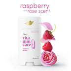 Dove VitaminCare+ No White Marks Women's Deodorant Stick Raspberry & Rose Aluminum Free, 2.6 oz