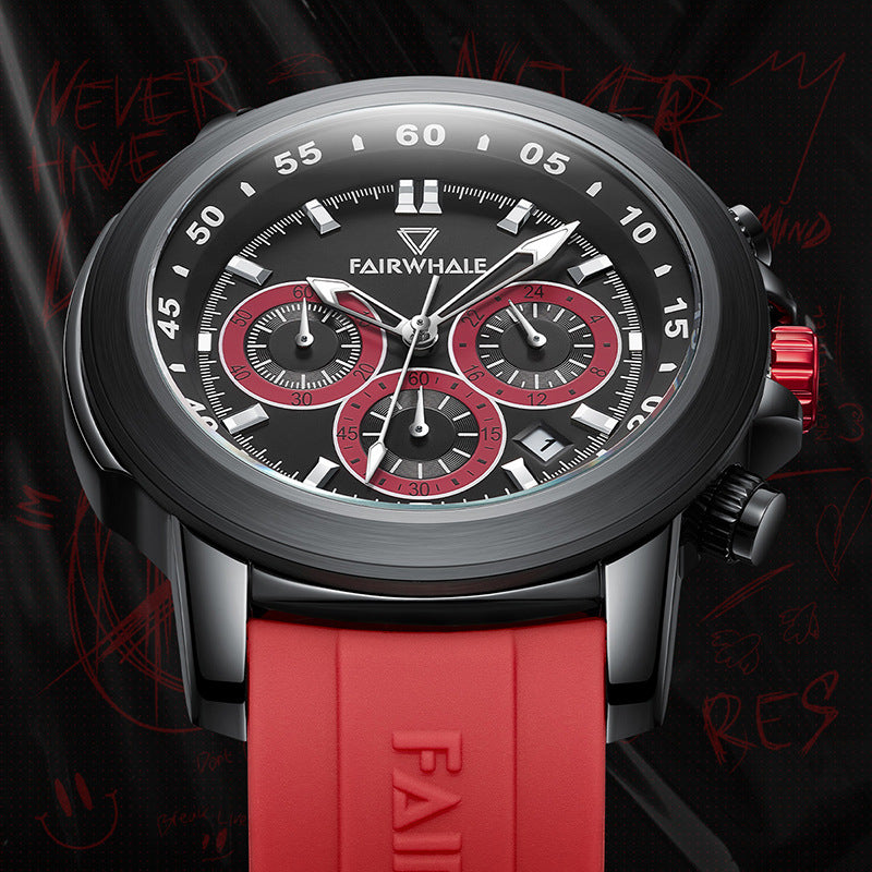 Three Eyes And Six Needles Multifunctional Daytona Watch Pi-Mart