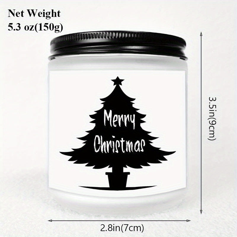Merry Christmas Lavender Scented Candle Gifts for Men Women Him Her Male Female Mom Dad Husband Wife Boyfriend Grilfriend Sister Brother Best Friend Coworker Christmas tree spreading love and warmth Home Decor Funny wonderful Lootquake LLC