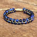 Hand-woven Adjustable Tiger-eye Bracelet Pi-Mart