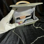 Rhinestone Evening Clutch - Convertible Silver Purse | Femstylo