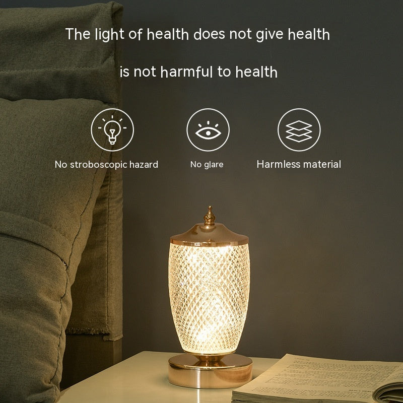 Battery Bedside Bedroom Living Room Small Night Lamp Pi-Mart
