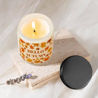 Autumn Harvest Scented Candle - Fall Themed, Orange Terracotta, Burnt Rustic Farmhouse Decoration, September to October, Thanksgiving Day Gift Idea for Home, Women, Men, Friends, Her, Mom, Wife, Grandma, Cute Essential Aesthe