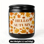 Autumn Harvest Scented Candle - Fall Themed, Orange Terracotta, Burnt Rustic Farmhouse Decoration, September to October, Thanksgiving Day Gift Idea for Home, Women, Men, Friends, Her, Mom, Wife, Grandma, Cute Essential Aesthe