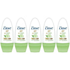Dove Go Fresh Cucumber & Green Tea Scent Antiperspirant Roll-on, 50 Ml / 1.7 Ounce (Pack of 5)