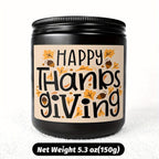 Happy Thanksgiving Day Scented Candle Fall Themed Autumn Orange Pumpkin Terracotta Burnt Rustic Farmhouse November Give Thanks Decoration Gift Idea for Home Women Woman Hostess Men Friends Her Mom Wife Grandma Cute Item Lootquake LLC