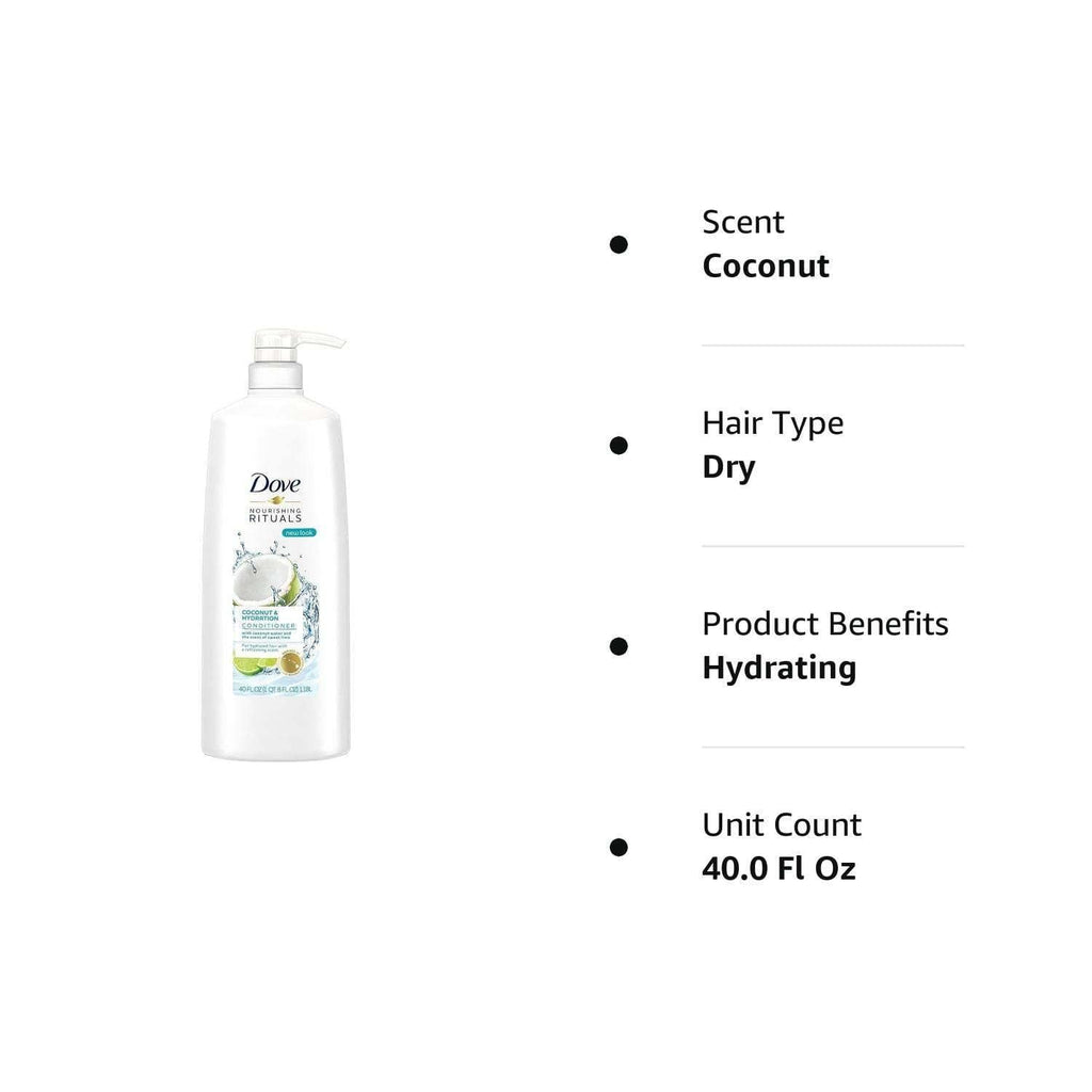 Dove Nourishing Rituals Coconut & Hydration Conditioner 40 Fl. Oz