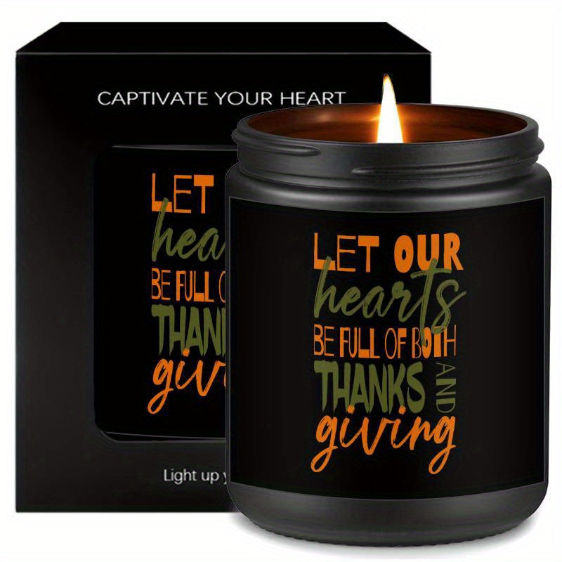 Lavender Scented Candle Happy Thanksgiving Day Gifts Idea For Boys Girls Men Women Mom Dad Husband Wife Friends Coworker Neighbor Him Her Guys Who Have Everything On Fall Sweet Essential Present Lootquake LLC