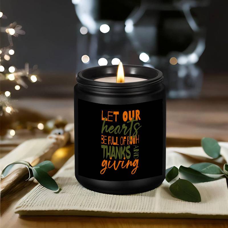 Lavender Scented Candle Happy Thanksgiving Day Gifts Idea For Boys Girls Men Women Mom Dad Husband Wife Friends Coworker Neighbor Him Her Guys Who Have Everything On Fall Sweet Essential Present Lootquake LLC