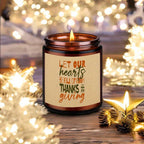 Lavender Scented Candle Happy Thanksgiving Day Gifts Idea For Boys Girls Men Women Mom Dad Husband Wife Friends Coworker Neighbor Him Her Guys Who Have Everything On Fall Sweet Essential Present Lootquake LLC
