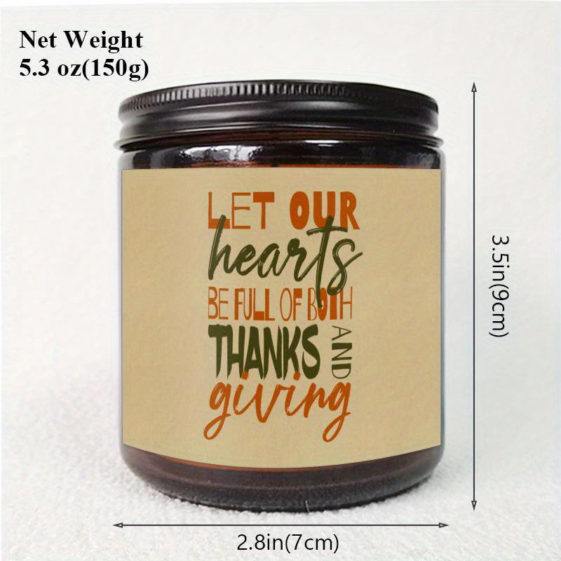 Lavender Scented Candle Happy Thanksgiving Day Gifts Idea For Boys Girls Men Women Mom Dad Husband Wife Friends Coworker Neighbor Him Her Guys Who Have Everything On Fall Sweet Essential Present Lootquake LLC