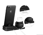 Mobile Phone Watch Headset Three-in-one Charging Stand Base Silicone Iwatch Charging Stand Pi-Mart