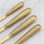 Household Hammer Pattern Porcelain Handle Knife Match Sets Suit