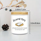 200g/7oz Lavender Scented Candle for Book Lovers - A Cozy Reading Companion with Soothing Aroma for Women and Men, Ideal as Thanksgiving, Christmas, Birthday Gifts for Bookworms and Librarians