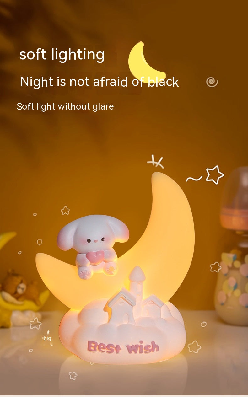 Sweet Puppy Small Night Lamp Cute Cartoon Pi-Mart