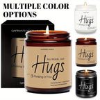 Just Hugs Scented Candle Get Well Soon Gift Idea for Women Men Friend Loss of Loved One Memorial Condolences Bereavement Sympathy Illness Cancer Surgery Recovery Get Well Soon Feel Better Thinking of You Encouragement Inspira Lootquake LLC