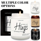 Just Hugs Scented Candle Get Well Soon Gift Idea for Women Men Friend Loss of Loved One Memorial Condolences Bereavement Sympathy Illness Cancer Surgery Recovery Get Well Soon Feel Better Thinking of You Encouragement Inspira Lootquake LLC