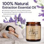 Just Hugs Scented Candle Get Well Soon Gift Idea for Women Men Friend Loss of Loved One Memorial Condolences Bereavement Sympathy Illness Cancer Surgery Recovery Get Well Soon Feel Better Thinking of You Encouragement Inspira Lootquake LLC