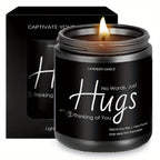 Just Hugs Scented Candle Get Well Soon Gift Idea for Women Men Friend Loss of Loved One Memorial Condolences Bereavement Sympathy Illness Cancer Surgery Recovery Get Well Soon Feel Better Thinking of You Encouragement Inspira Lootquake LLC