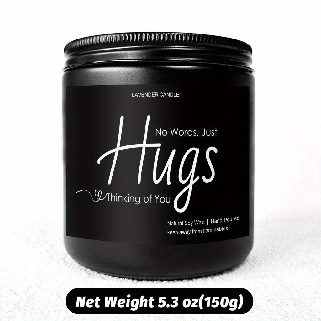 Just Hugs Scented Candle Get Well Soon Gift Idea for Women Men Friend Loss of Loved One Memorial Condolences Bereavement Sympathy Illness Cancer Surgery Recovery Get Well Soon Feel Better Thinking of You Encouragement Inspira Lootquake LLC
