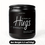 Just Hugs Scented Candle Get Well Soon Gift Idea for Women Men Friend Loss of Loved One Memorial Condolences Bereavement Sympathy Illness Cancer Surgery Recovery Get Well Soon Feel Better Thinking of You Encouragement Inspira Lootquake LLC