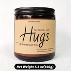 Just Hugs Scented Candle Get Well Soon Gift Idea for Women Men Friend Loss of Loved One Memorial Condolences Bereavement Sympathy Illness Cancer Surgery Recovery Get Well Soon Feel Better Thinking of You Encouragement Inspira Lootquake LLC