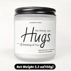 Just Hugs Scented Candle Get Well Soon Gift Idea for Women Men Friend Loss of Loved One Memorial Condolences Bereavement Sympathy Illness Cancer Surgery Recovery Get Well Soon Feel Better Thinking of You Encouragement Inspira Lootquake LLC