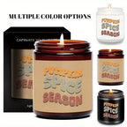 1Pc Autumn Scented Candle 5. 3Oz Soybean Wax Pumpkin Gift Idea For Women Men Mom Dad Grandma Friend Coworker Nurse Teacher Mentor Dentist Worker Pastor Boss Manager Autumn Harvest Festival Thanksgiving Unique Funny Special Tr Lootquake LLC