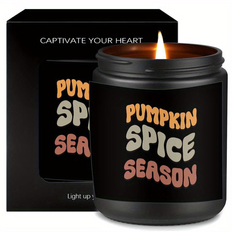 1Pc Autumn Scented Candle 5. 3Oz Soybean Wax Pumpkin Gift Idea For Women Men Mom Dad Grandma Friend Coworker Nurse Teacher Mentor Dentist Worker Pastor Boss Manager Autumn Harvest Festival Thanksgiving Unique Funny Special Tr Lootquake LLC