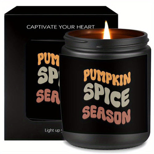 1Pc Autumn Scented Candle 5. 3Oz Soybean Wax Pumpkin Gift Idea For Women Men Mom Dad Grandma Friend Coworker Nurse Teacher Mentor Dentist Worker Pastor Boss Manager Autumn Harvest Festival Thanksgiving Unique Funny Special Tr Lootquake LLC